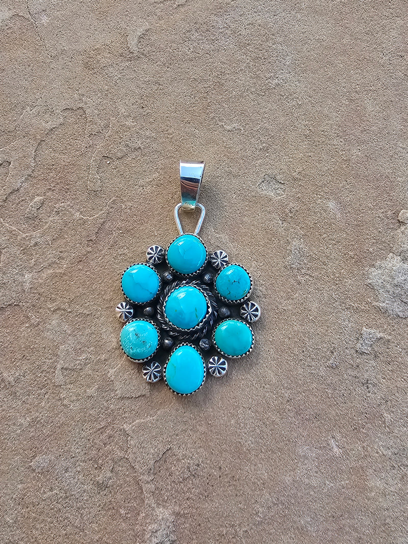 Round About Turquoise Pendant