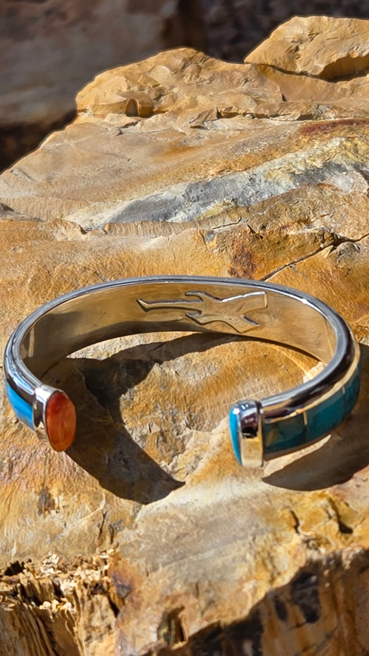 Turquoise Zuni Cuff by Johnny Coonsis