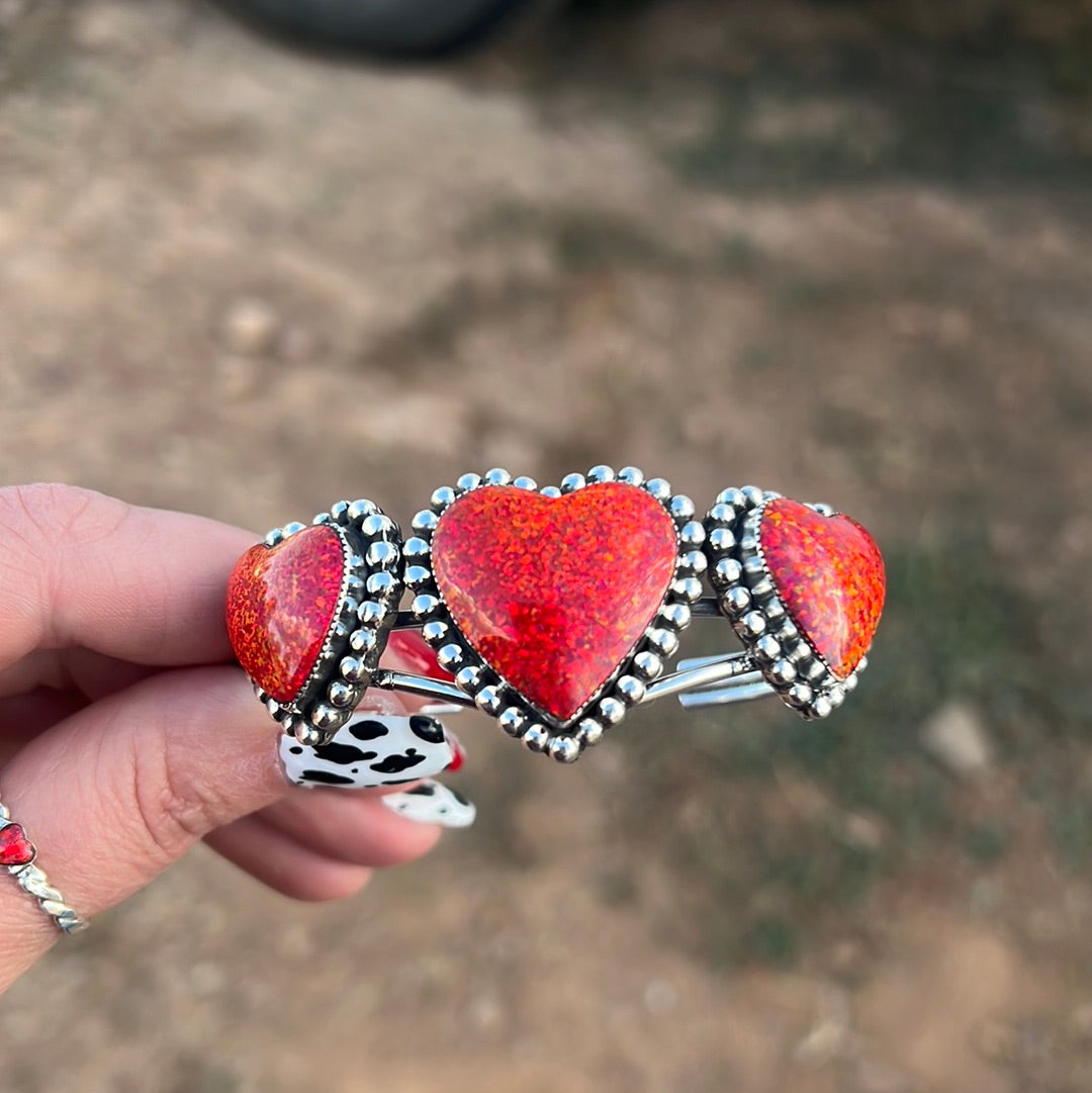 Barbie Heart Trio Cuff ✨