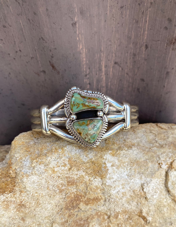 Double Up Nevada Turquoise Cuff From The Rodgers Collection