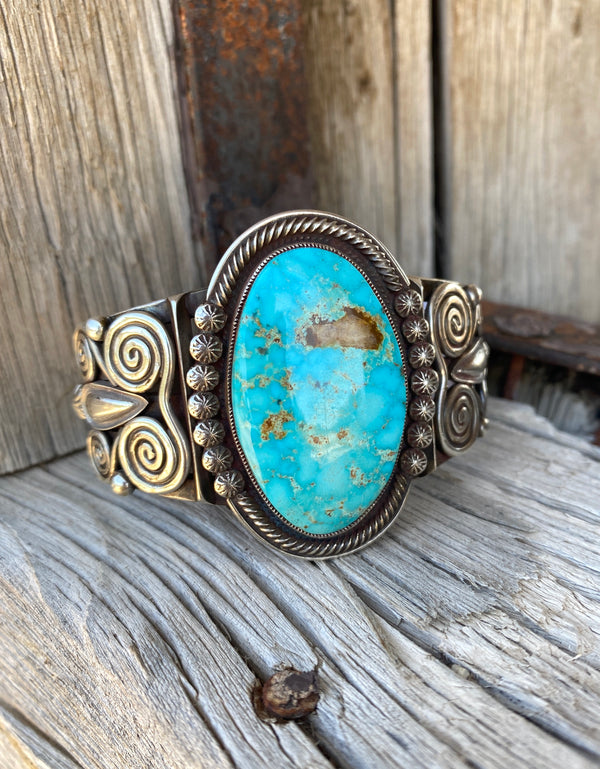 Stunner Turquoise Cuff and Ring Set From The Rodgers Collection