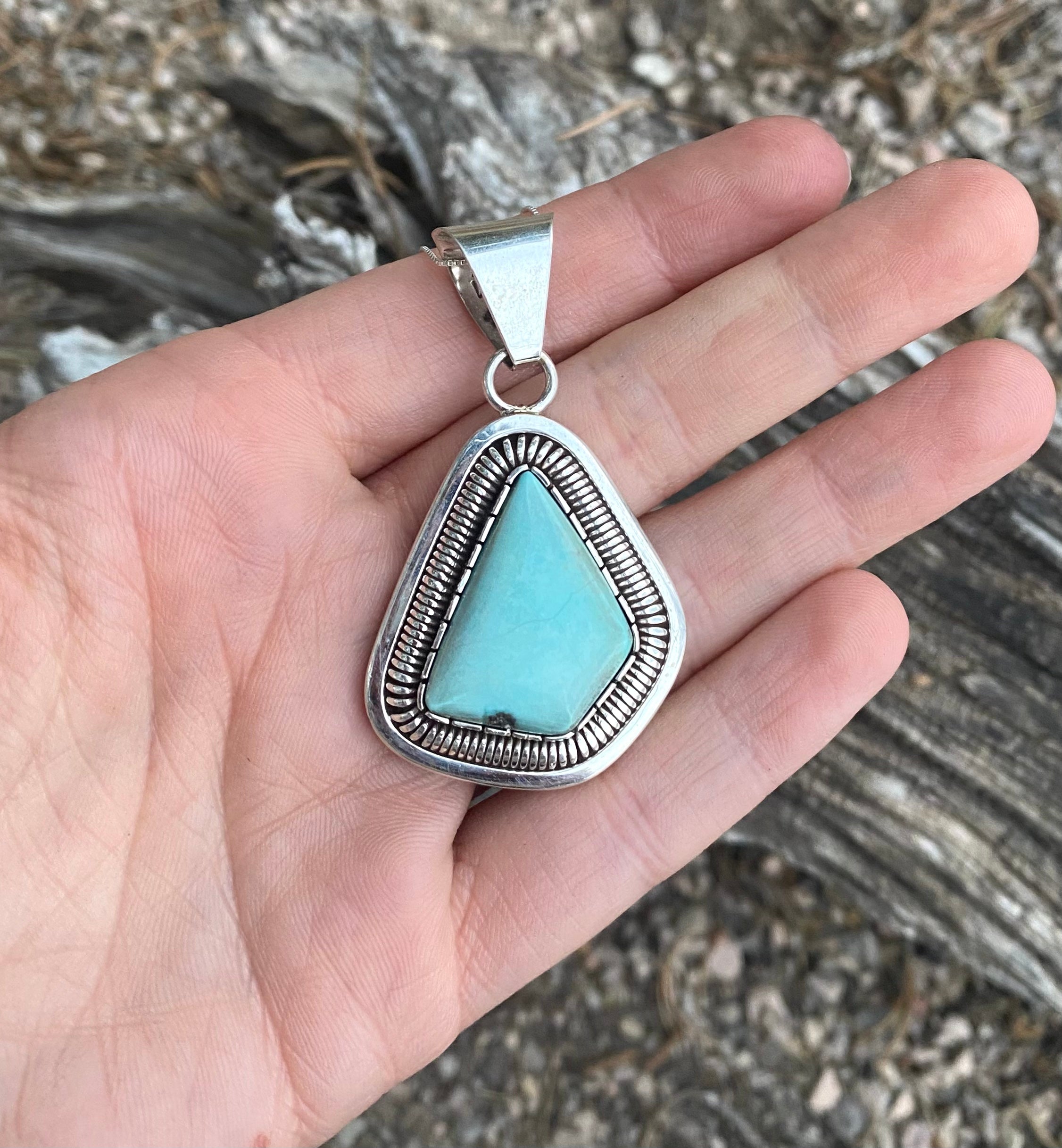 Distinct Blue Turquoise Necklace From The Rodgers Collection