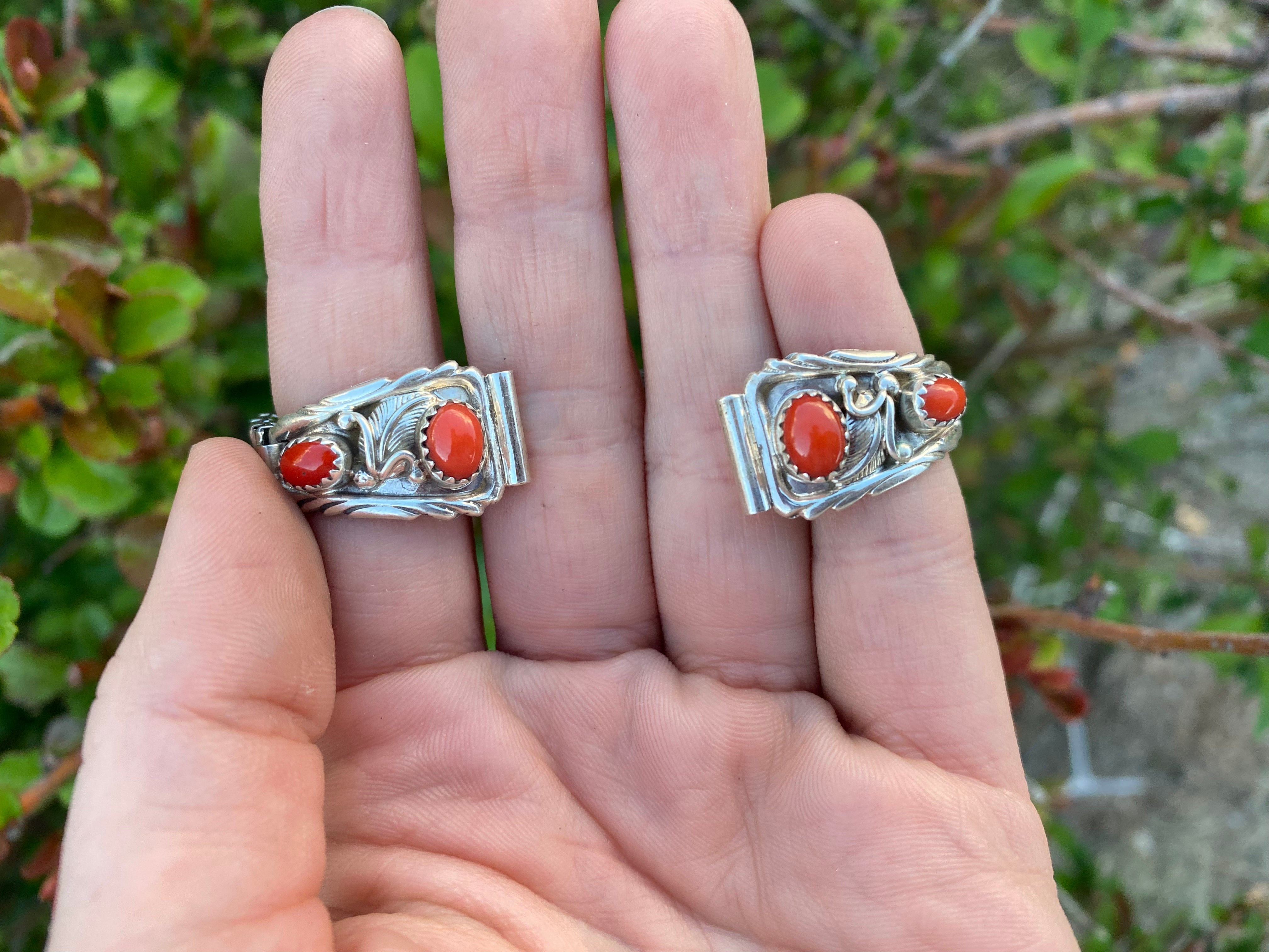 4 Stone Coral Watch Band From The Rodgers Collection