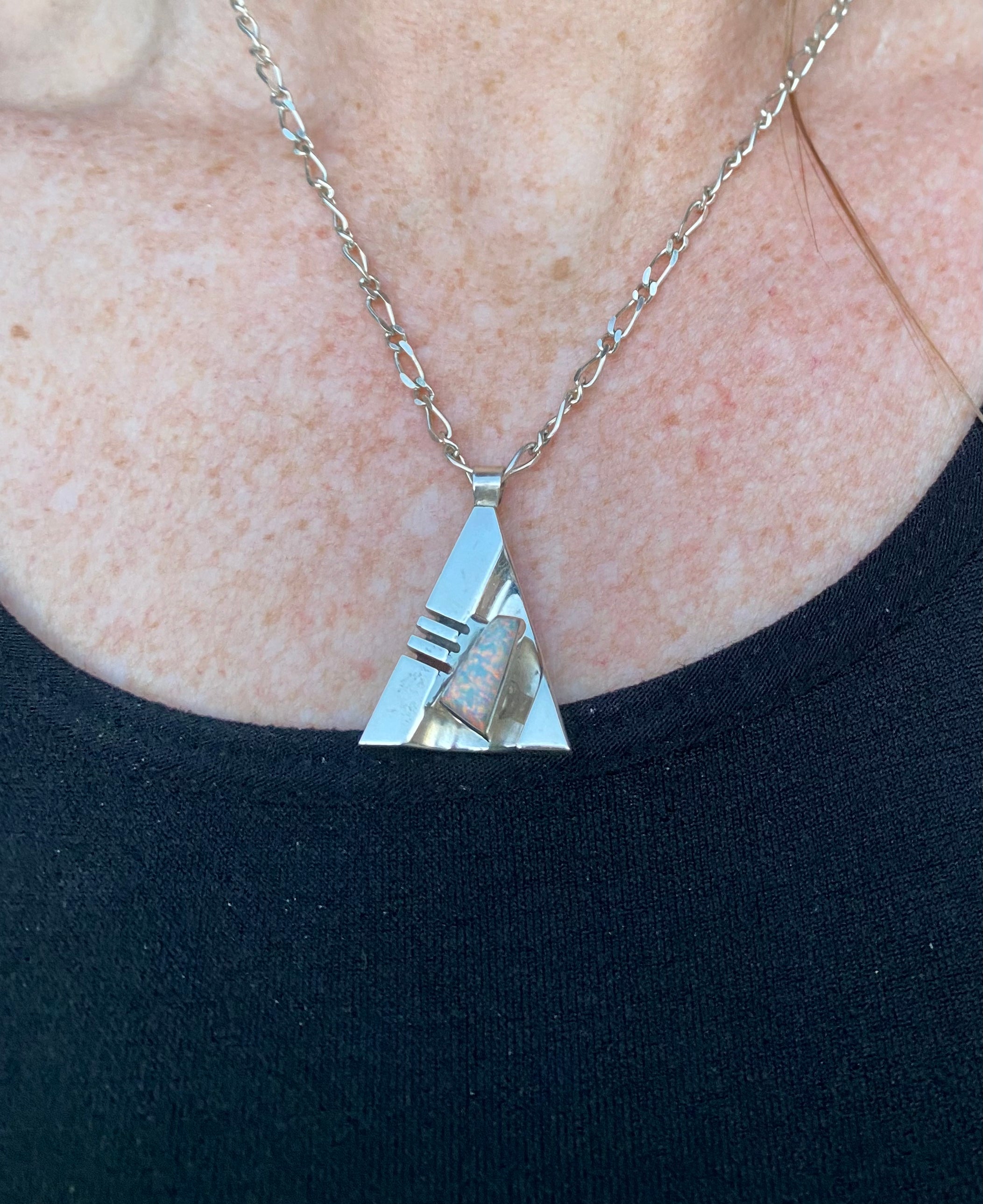 Triangle Opal Necklace From The Rodgers Collection