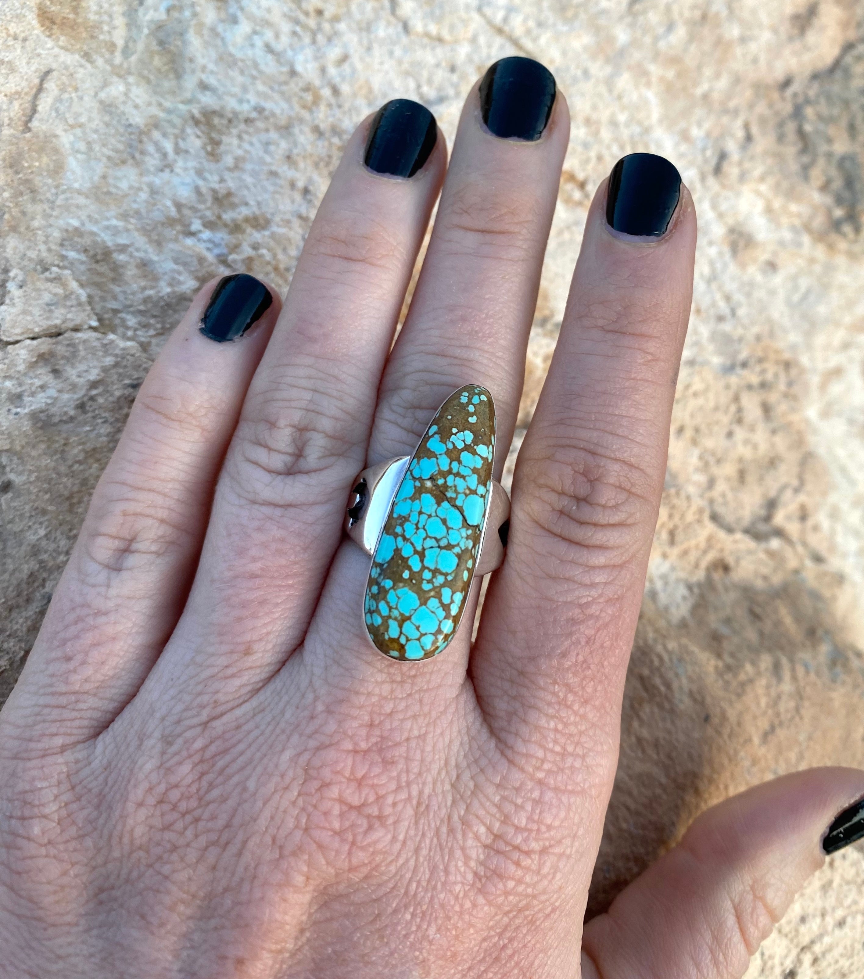 Bear and Diamond Royston Turquoise Ring From The Rodgers Collection