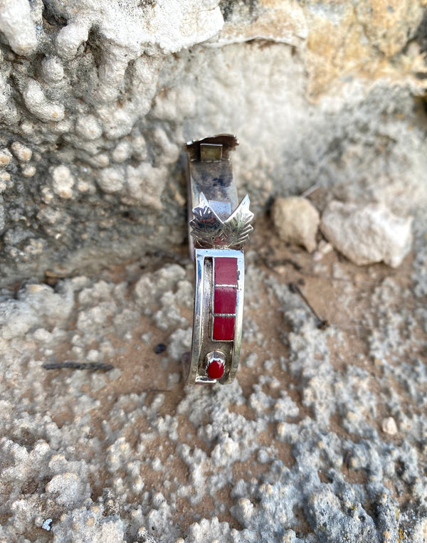 Squared Up Coral Watch Cuff From The Rodgers Collection