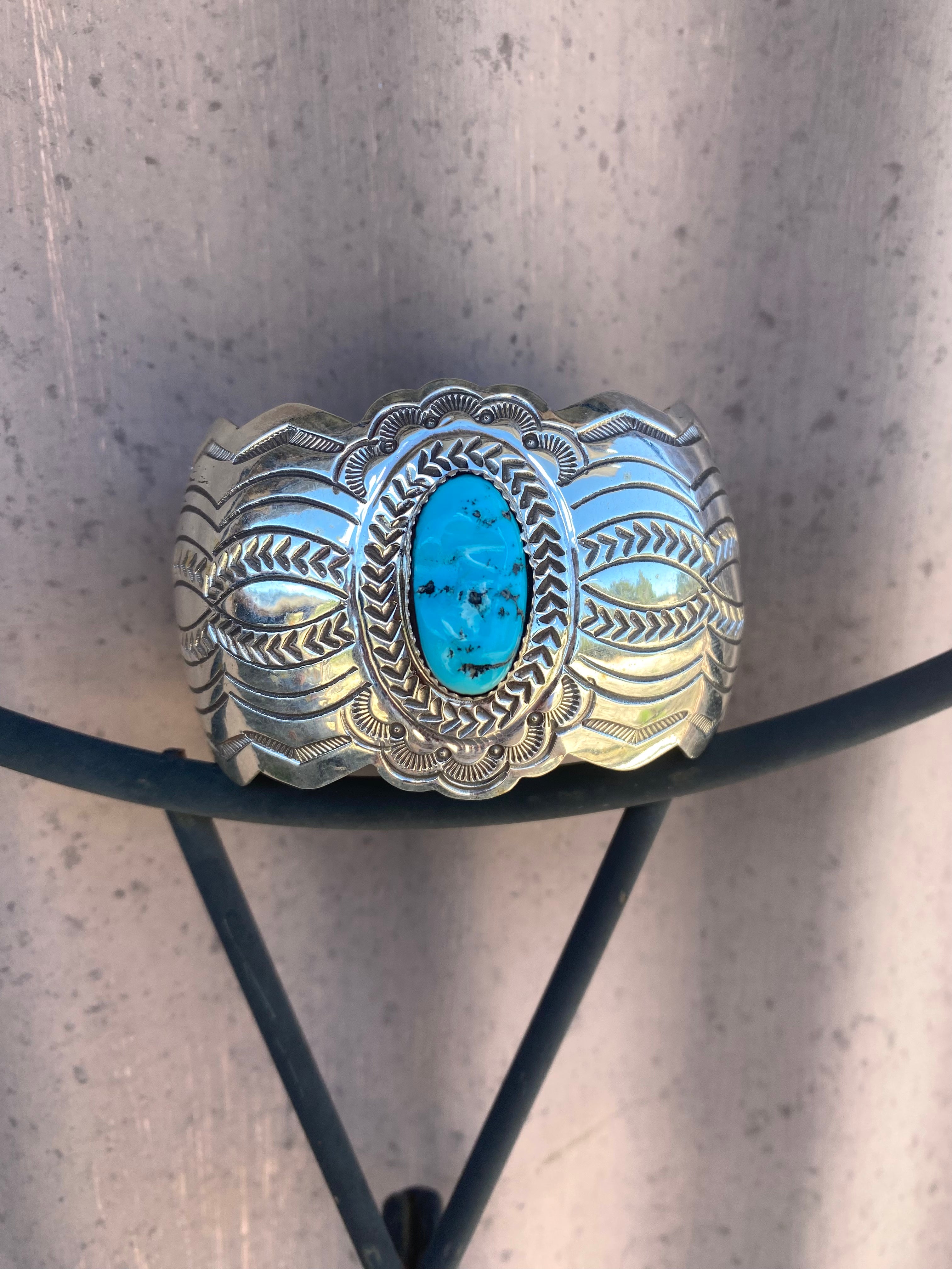 Scalloped Sleeping Beauty Cuff From The Rodgers Collection