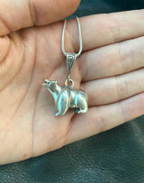 Sterling Silver Bear Necklace From The Rodgers Collection