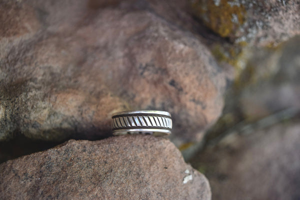 SILVER CRAFTED BAND FROM THE RODGERS COLLECTION