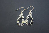 SILVER TEARDROP WAVE EARRINGS FROM THE RODGES COLLECTION