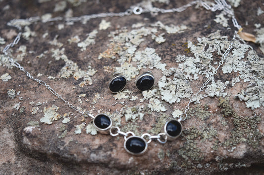 BLACK ONYX DAINTY SET FROM THE RODGERS COLLECTION