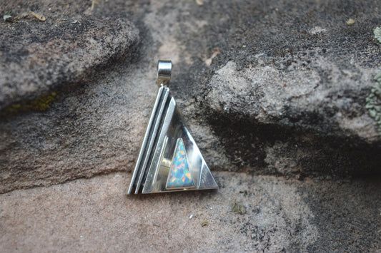 DOUBLE TRIANGLE OPAL PENDANT FROM THE RODGERS COLLECTION
