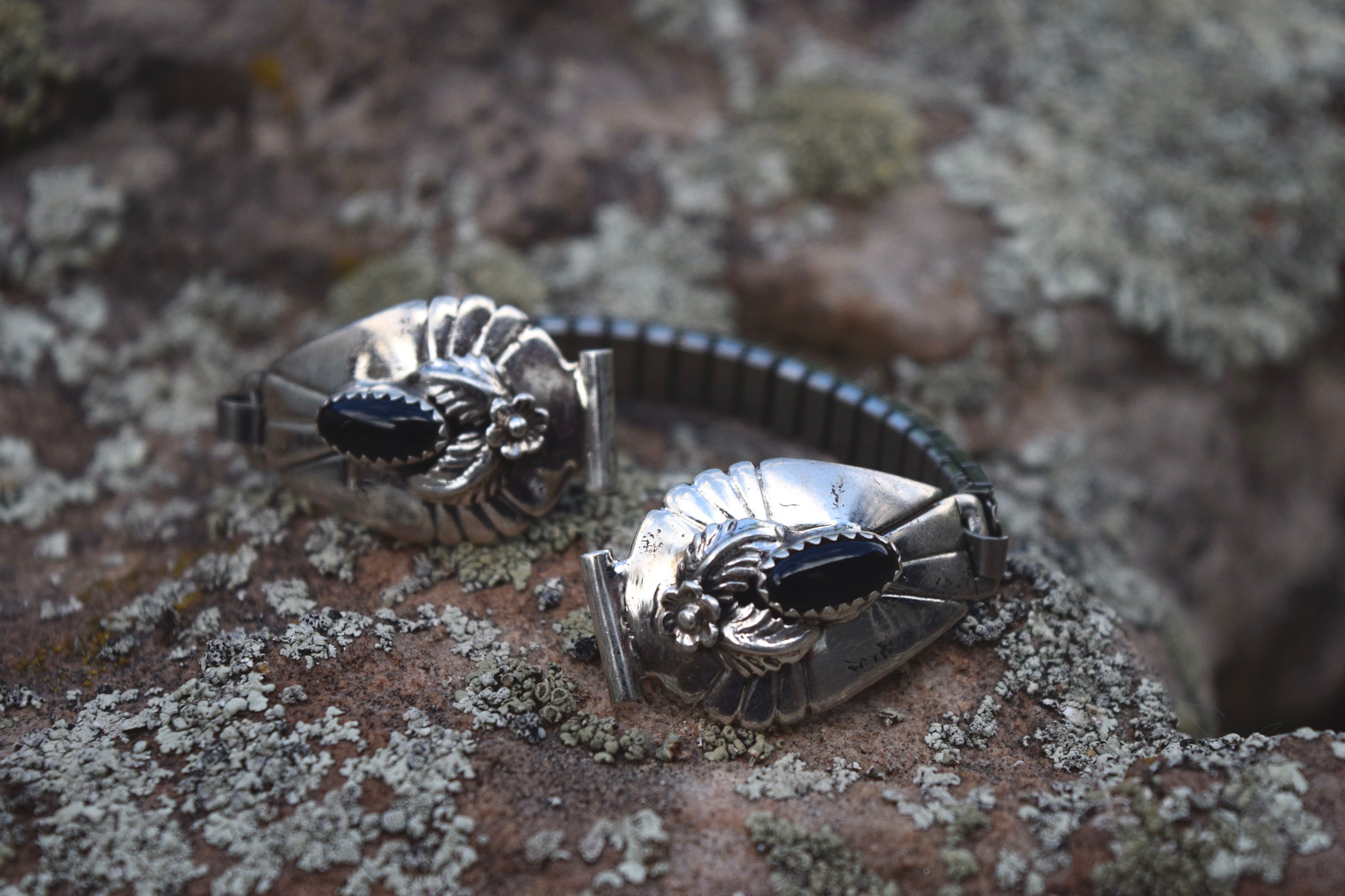 BLACK ONYX WATCHBAND FROM THE RODGERS COLLECTION
