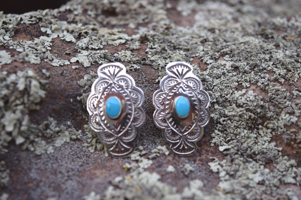 VINTAGE STAMPED EARRINGS FROM THE RODGERS COLLECTION