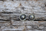 ANTIQUED CONCHO STUD EARRINGS FROM THE RODGERS COLLECTION