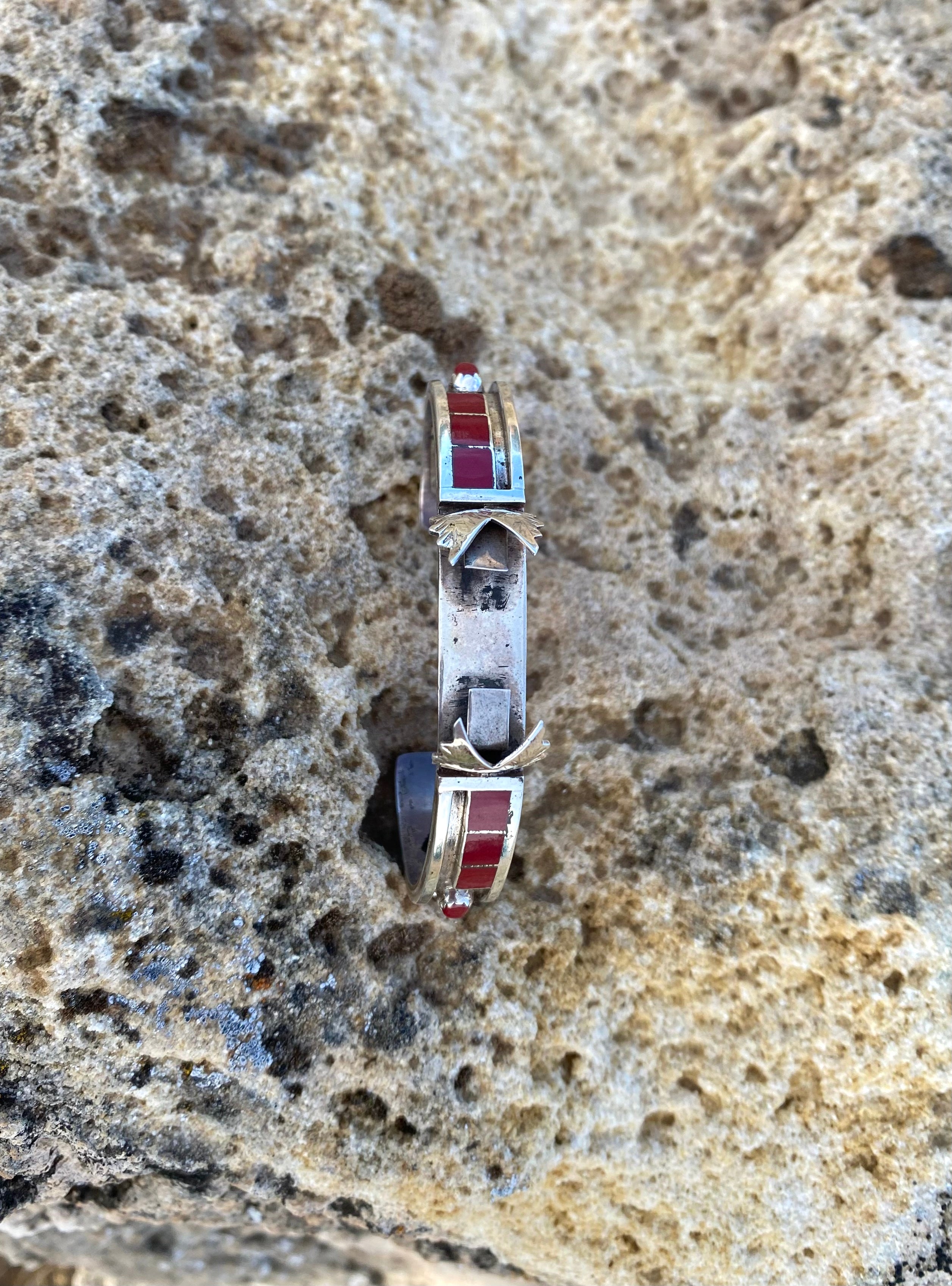 Squared Up Coral Watch Cuff From The Rodgers Collection