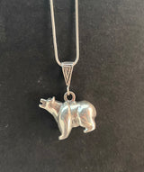 Sterling Silver Bear Necklace From The Rodgers Collection