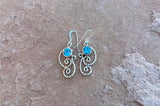 Endless Romance Baby Blue Topez Earrings