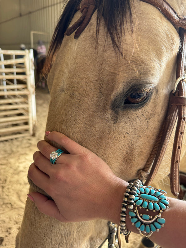 The Turquoise Treasure Cluster Cuff