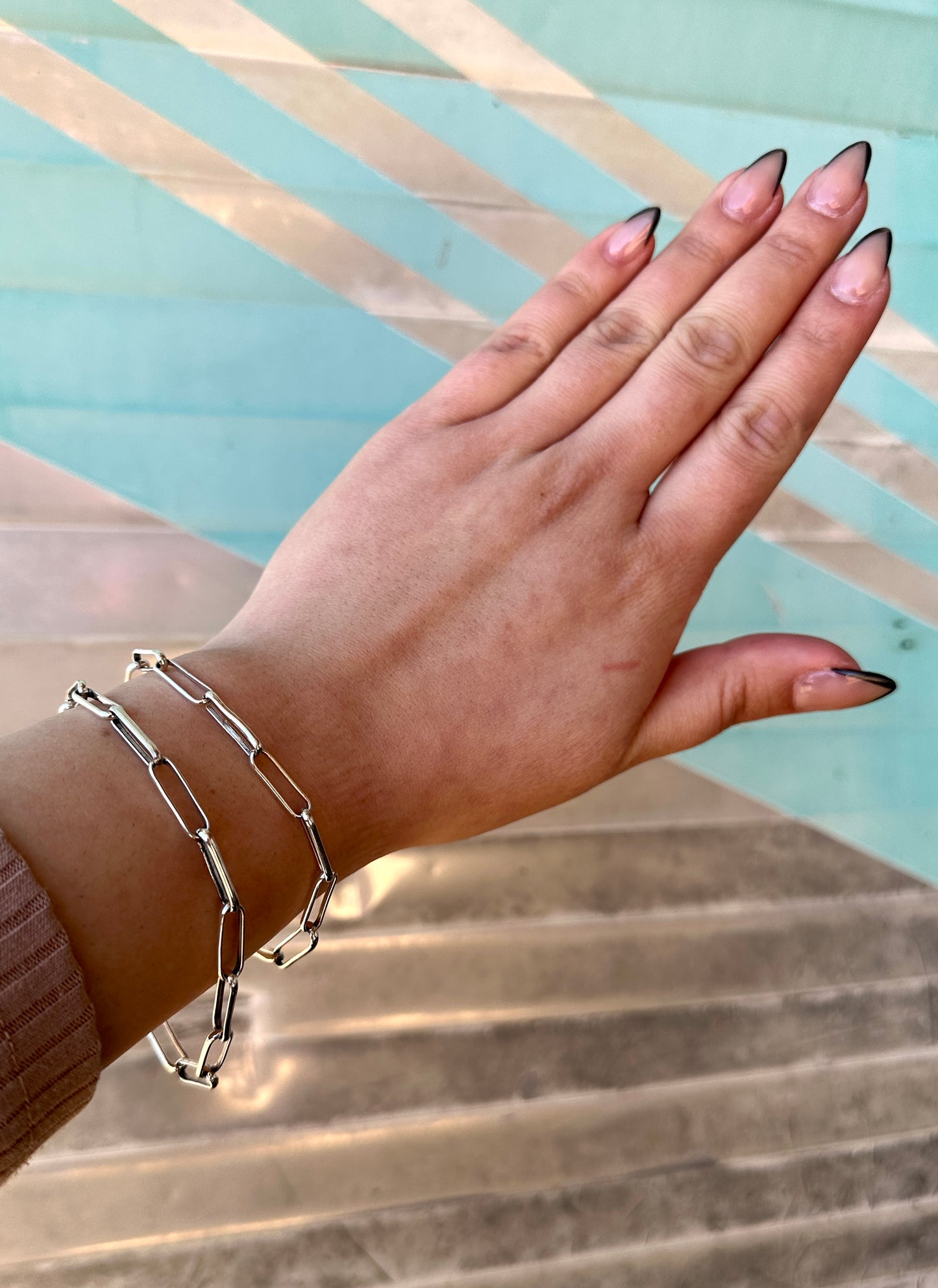 Linked Up Paperclip Chain Bracelet