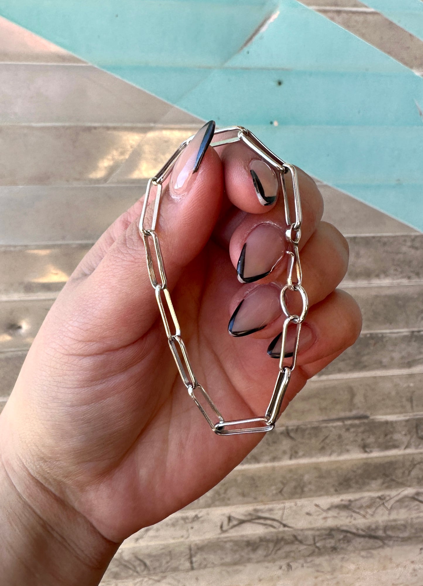 Linked Up Paperclip Chain Bracelet