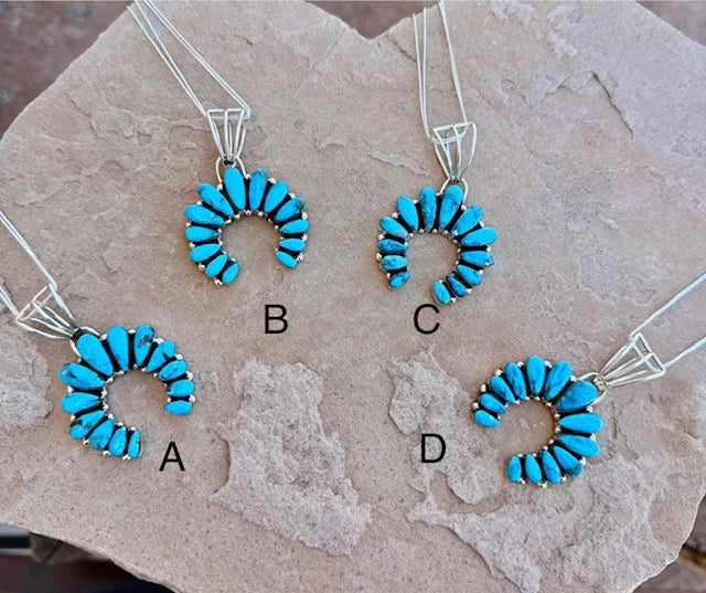 Turquoise Naja Cluster Pendant