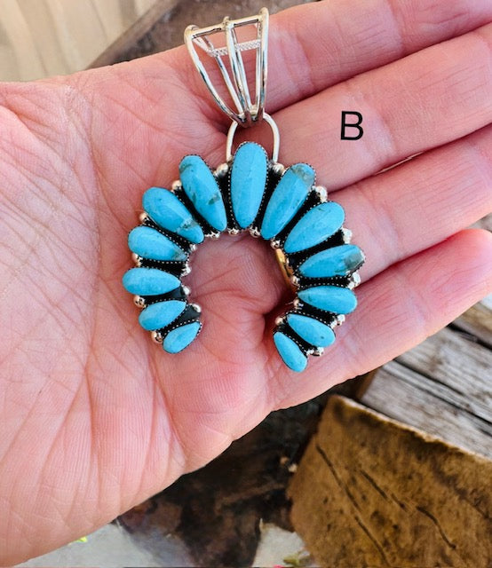 Turquoise Naja Cluster Pendant