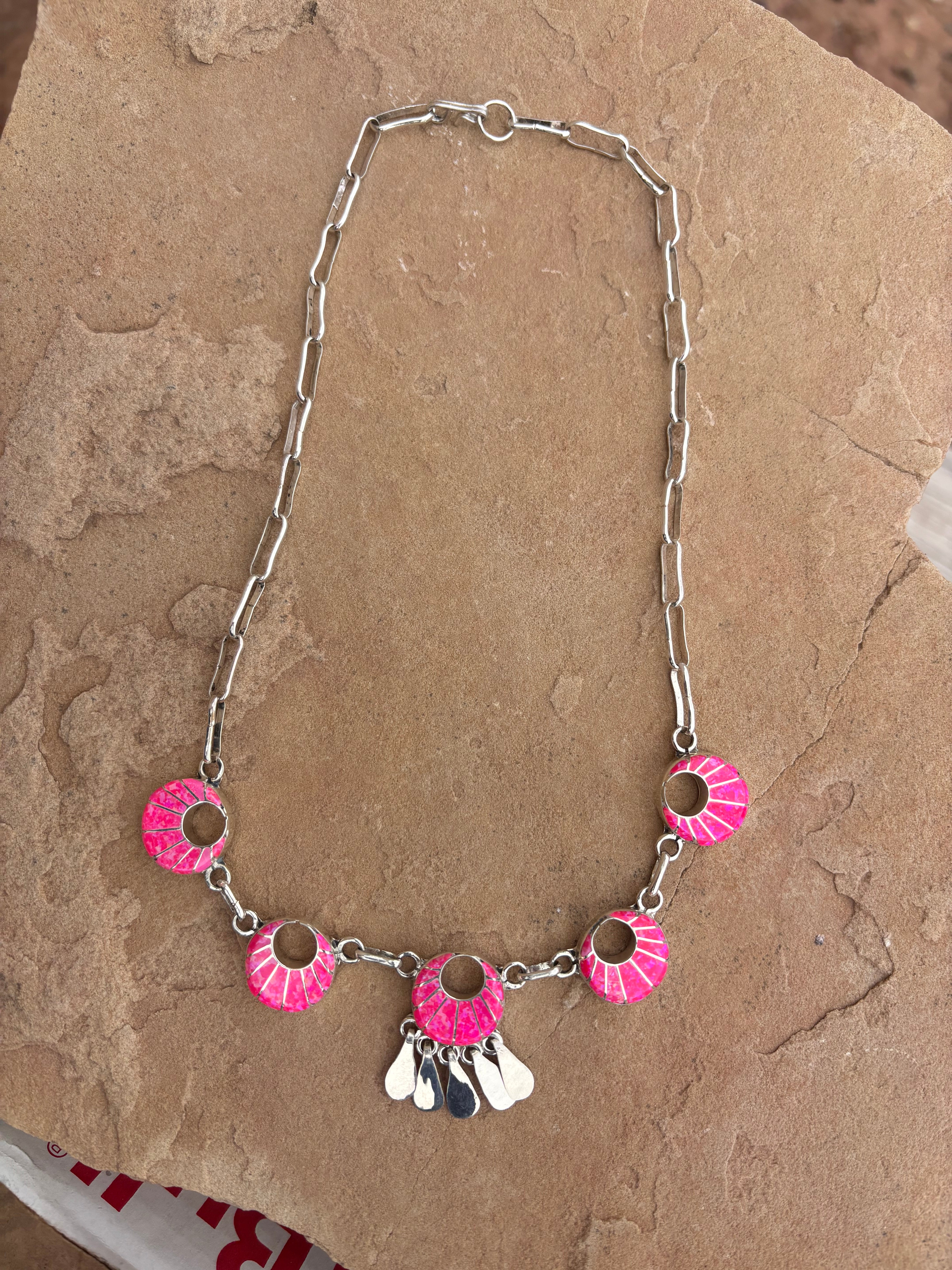 Burst Of Pink Necklace