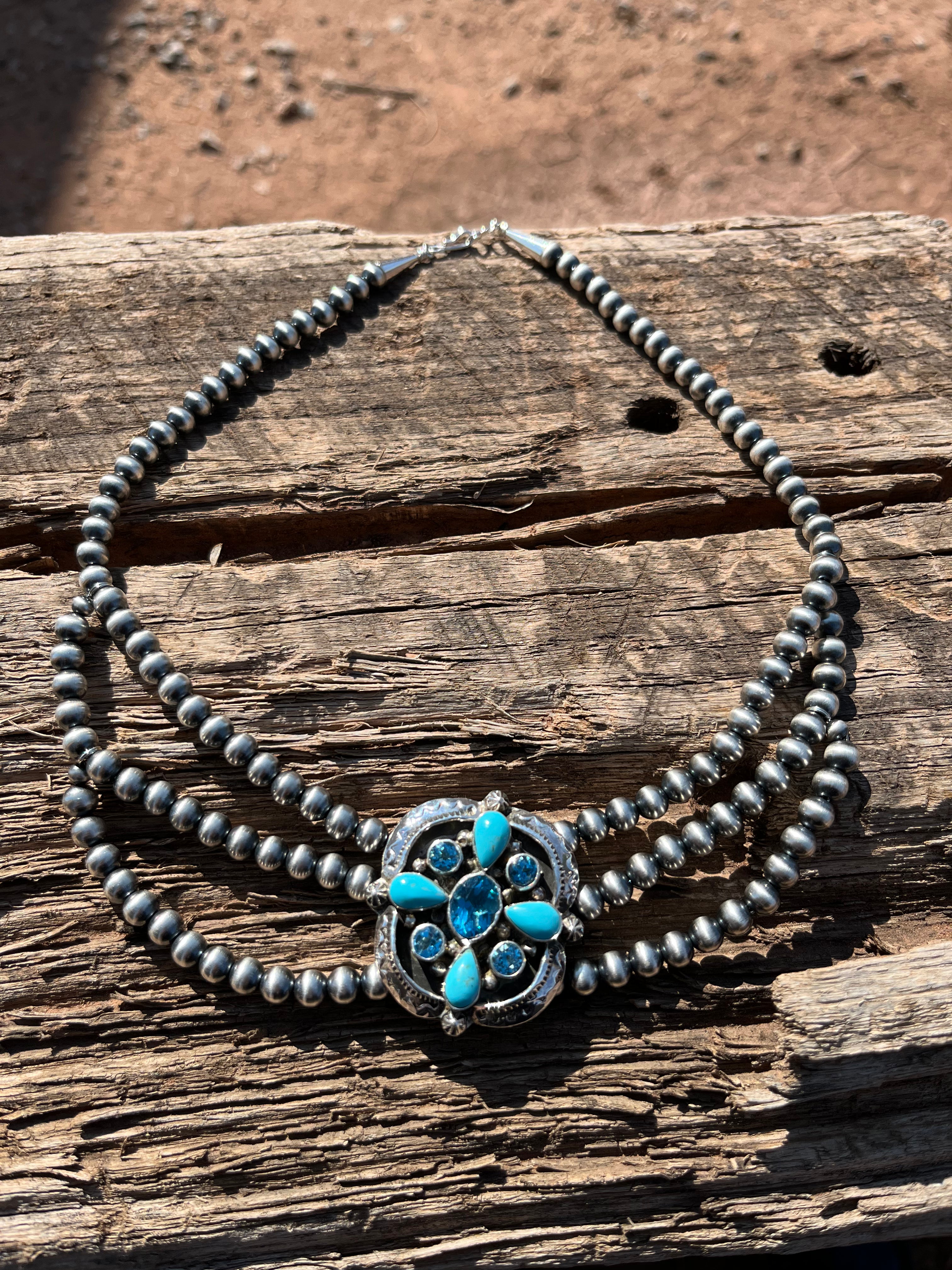 Blue Topaz Necklace