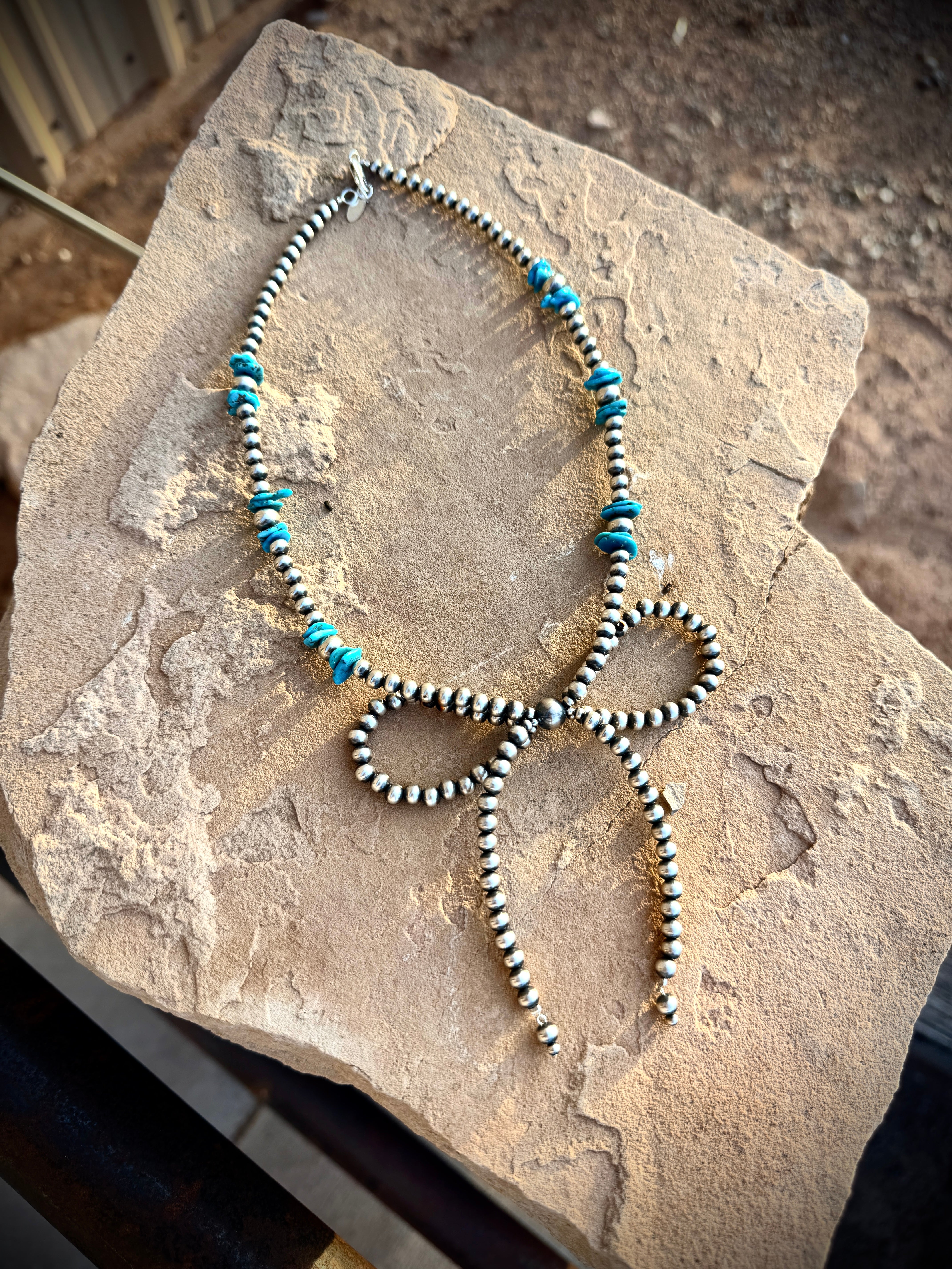 Pearl Bow Tie Necklace