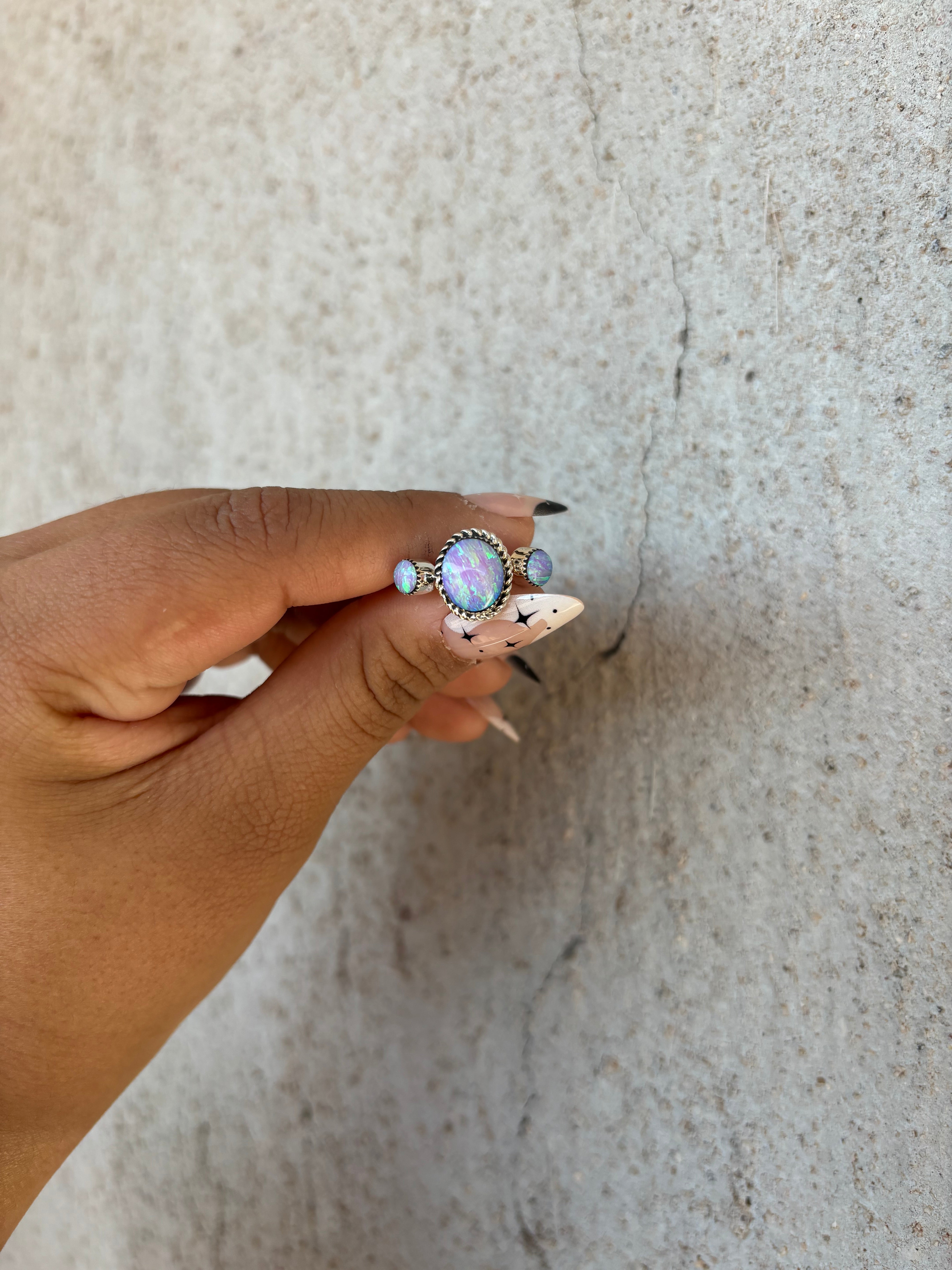 The 3 Stone Lucky Charm Ring