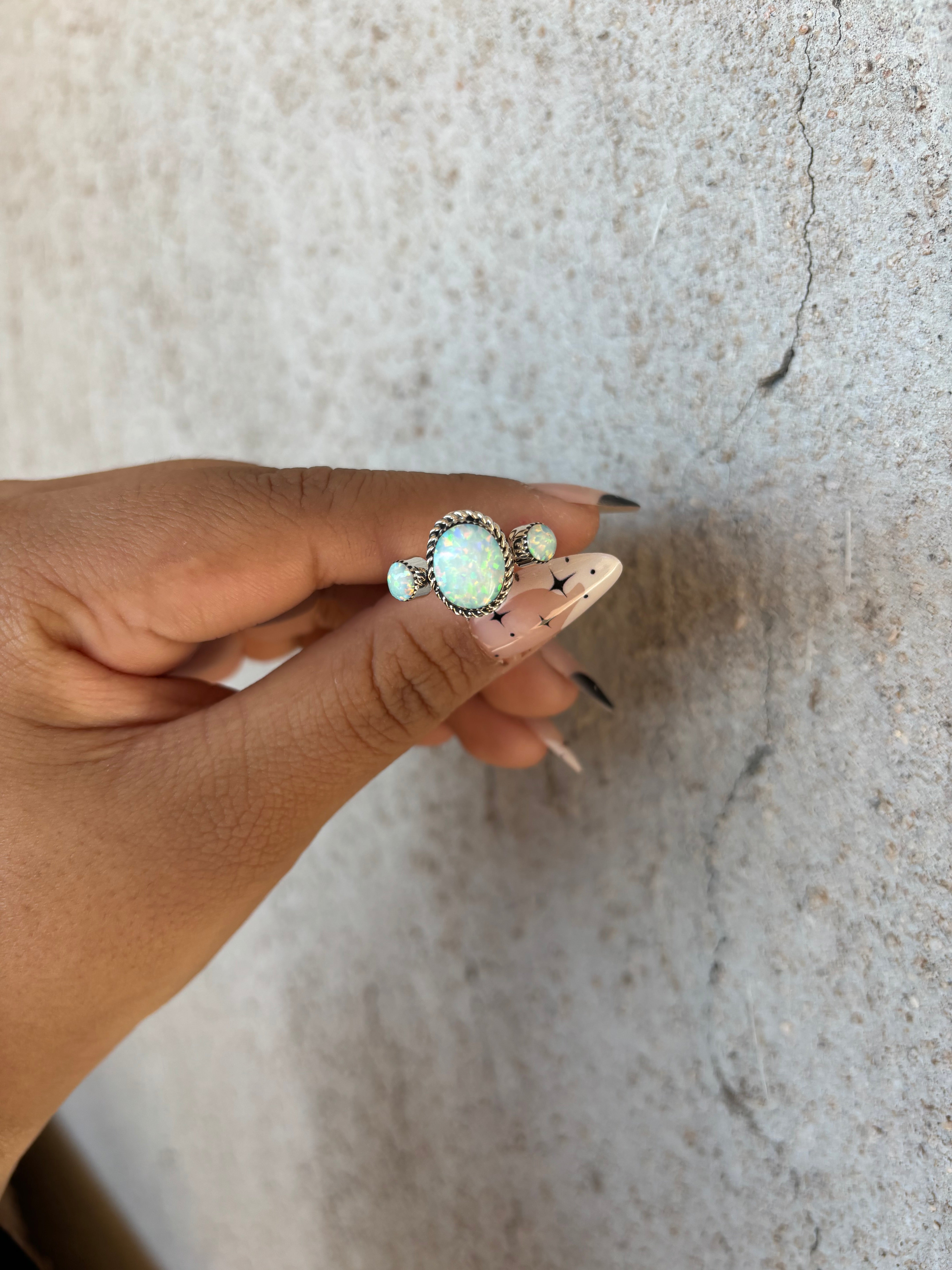 The 3 Stone Lucky Charm Ring