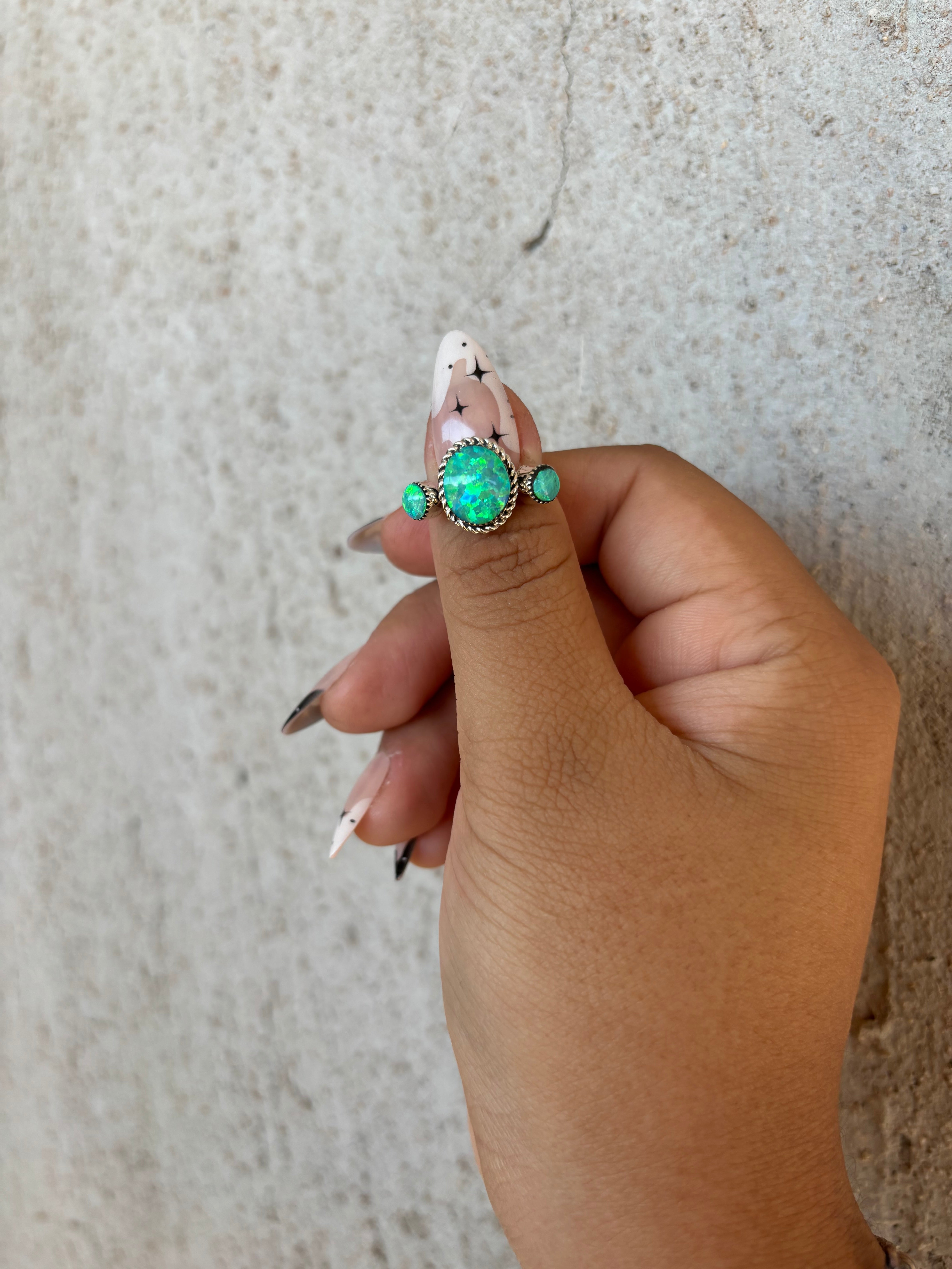 The 3 Stone Lucky Charm Ring
