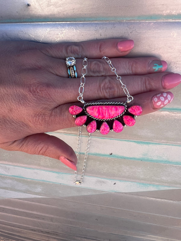 Half Cluster Barbie Necklace