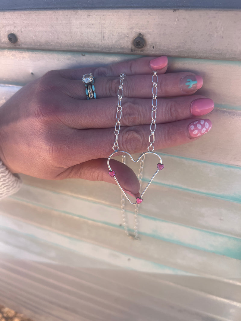 Danity Barbie Heart Necklace