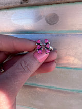 6 Shooter Barbie Heart Adjustable Ring