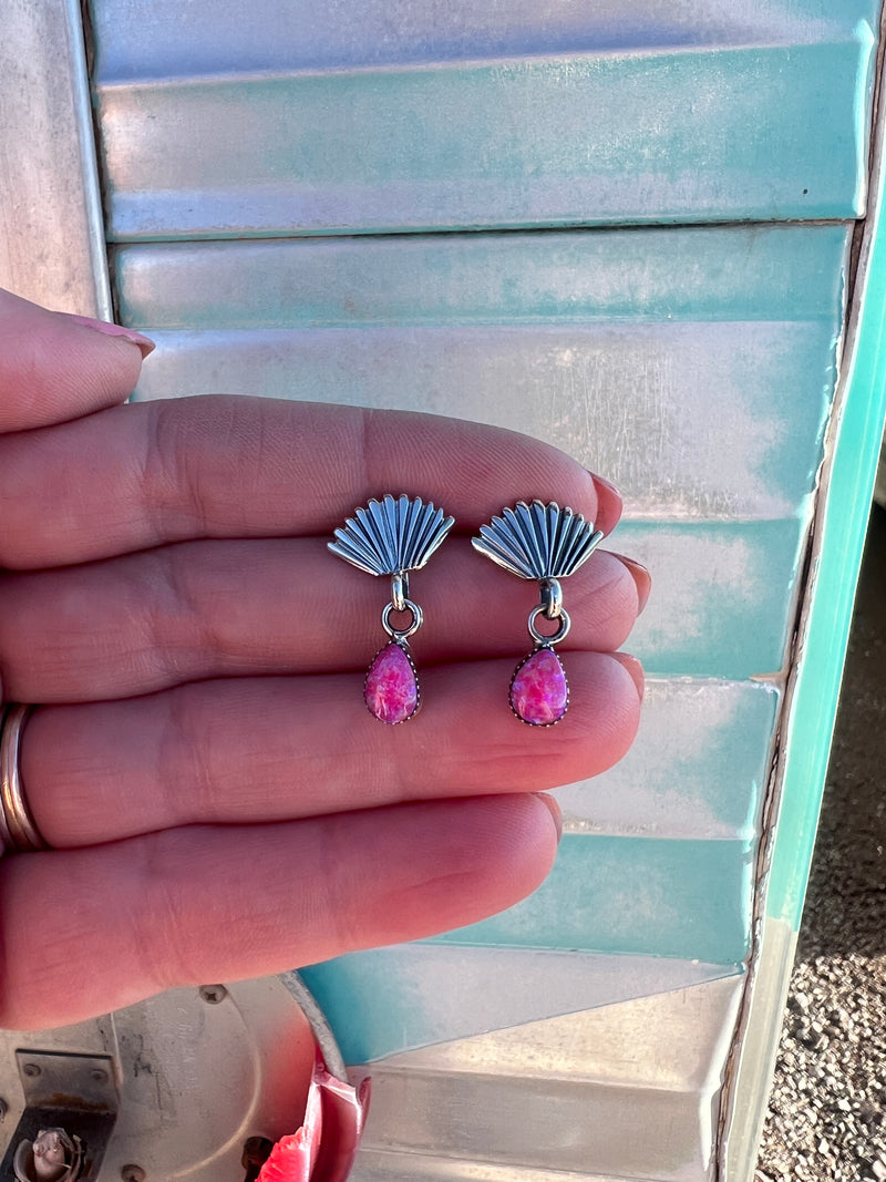 Barbie Fan Drop Earrings