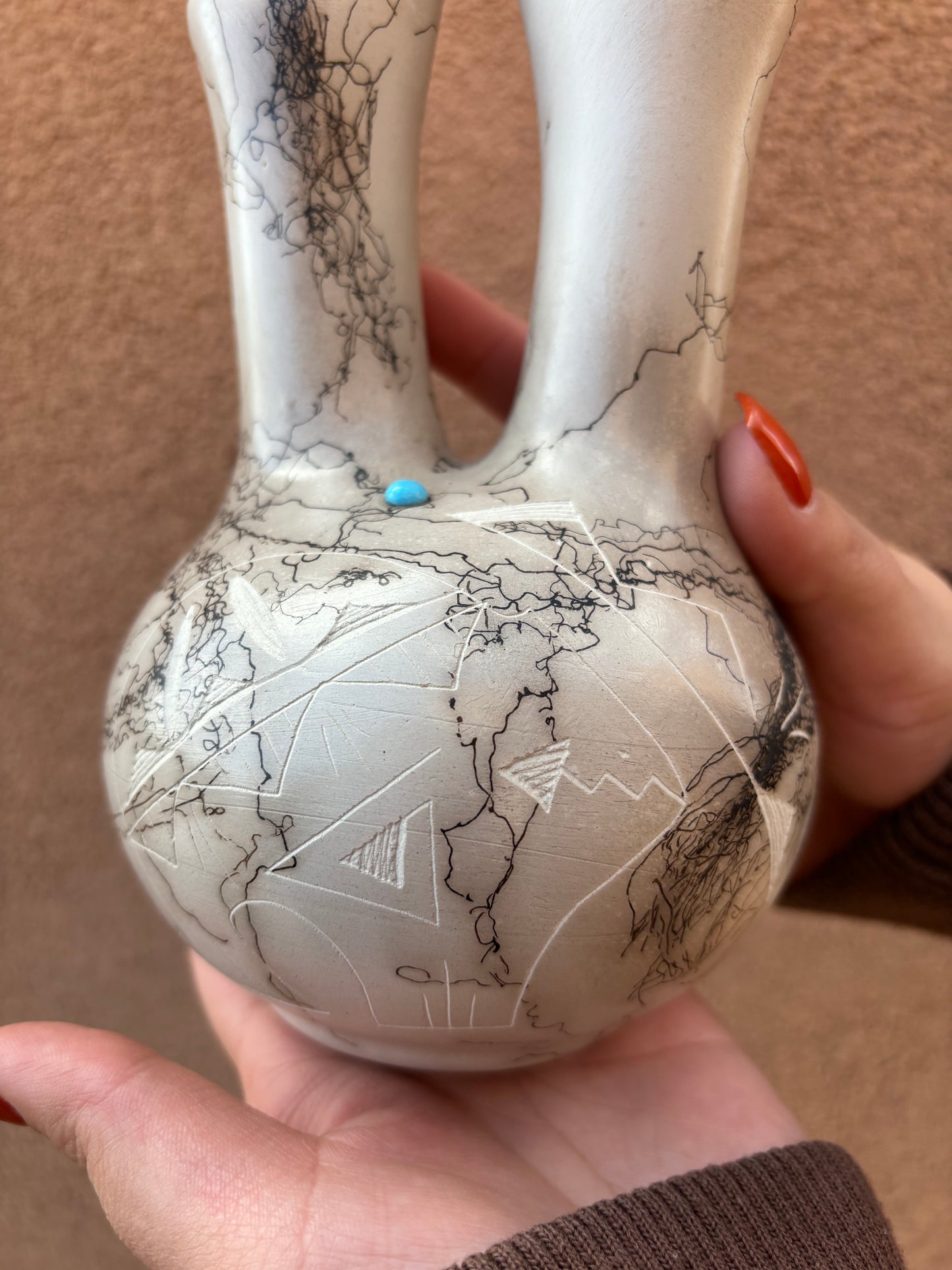 Wedding Vase Horsehair Pottery