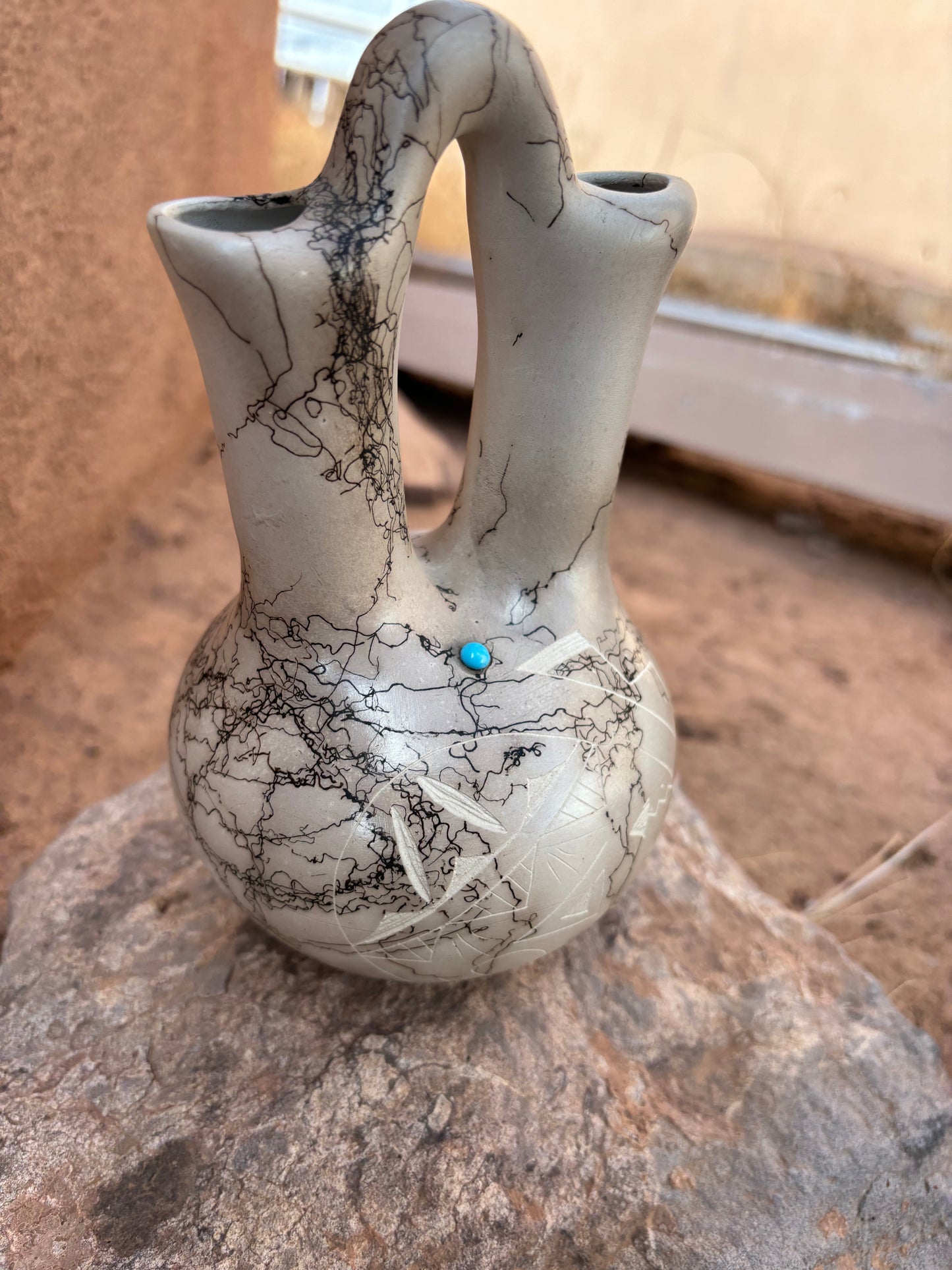 Wedding Vase Horsehair Pottery