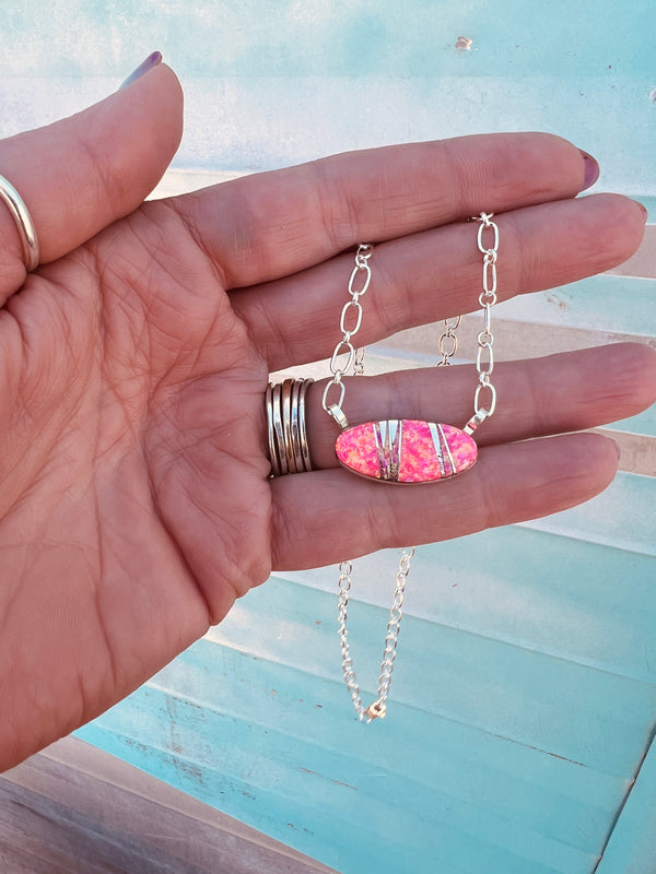 Contemporary Barbie Hot Pink Necklace