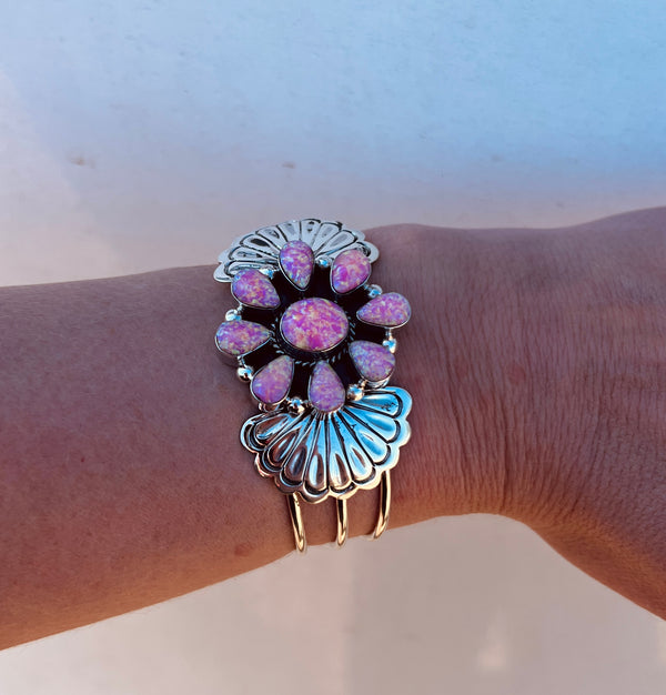 Cluster Cotton Candy Barbie Cuff