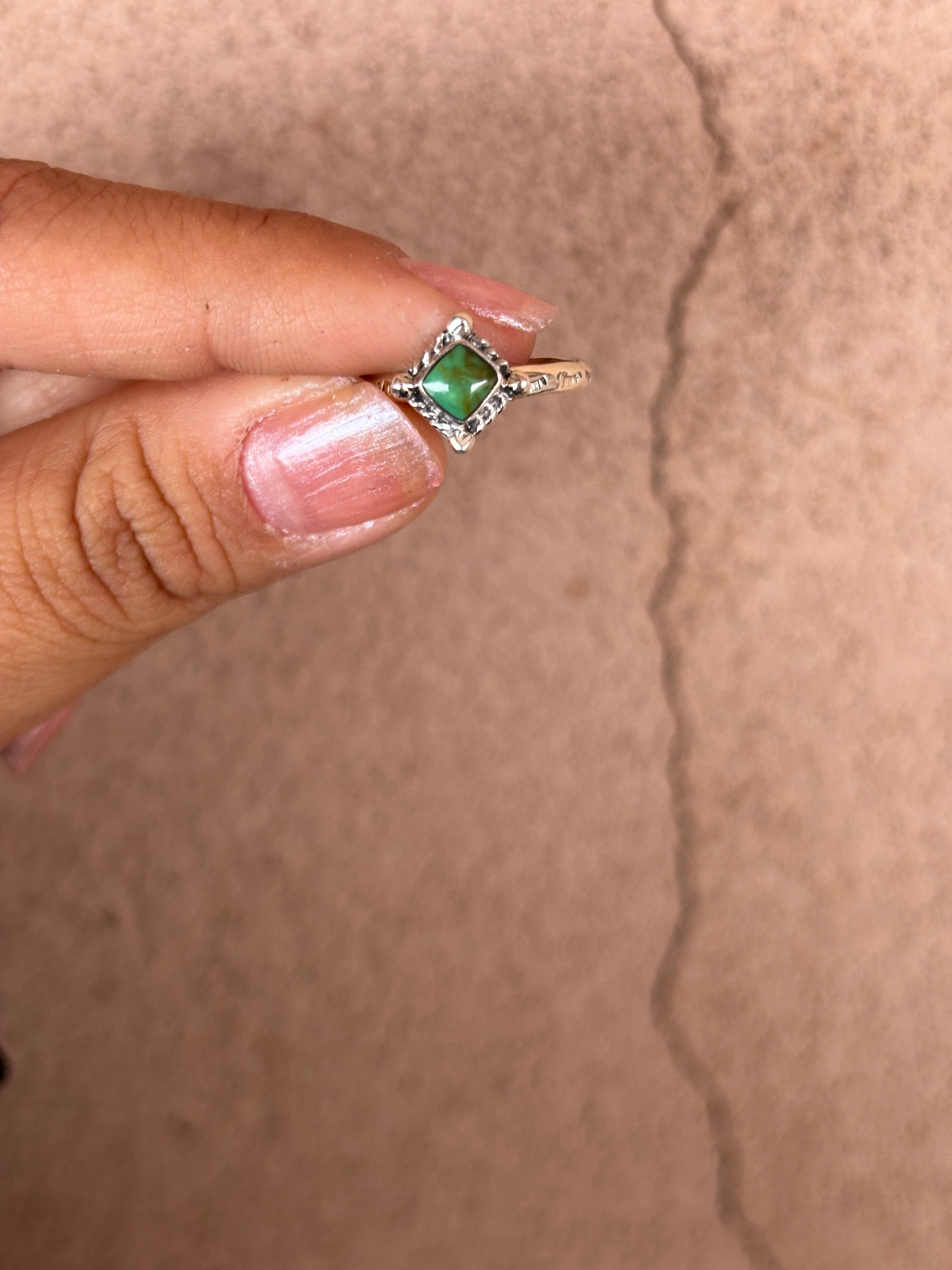 How you doin' Kingman Turquoise Diamond Stacker