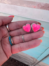 Pretty, Pretty Barbie Heart Earrings