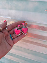 Double Heart Barbie Earrings! So CUTE!