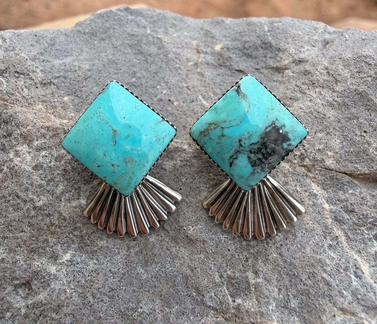 Fan Stud Earrings