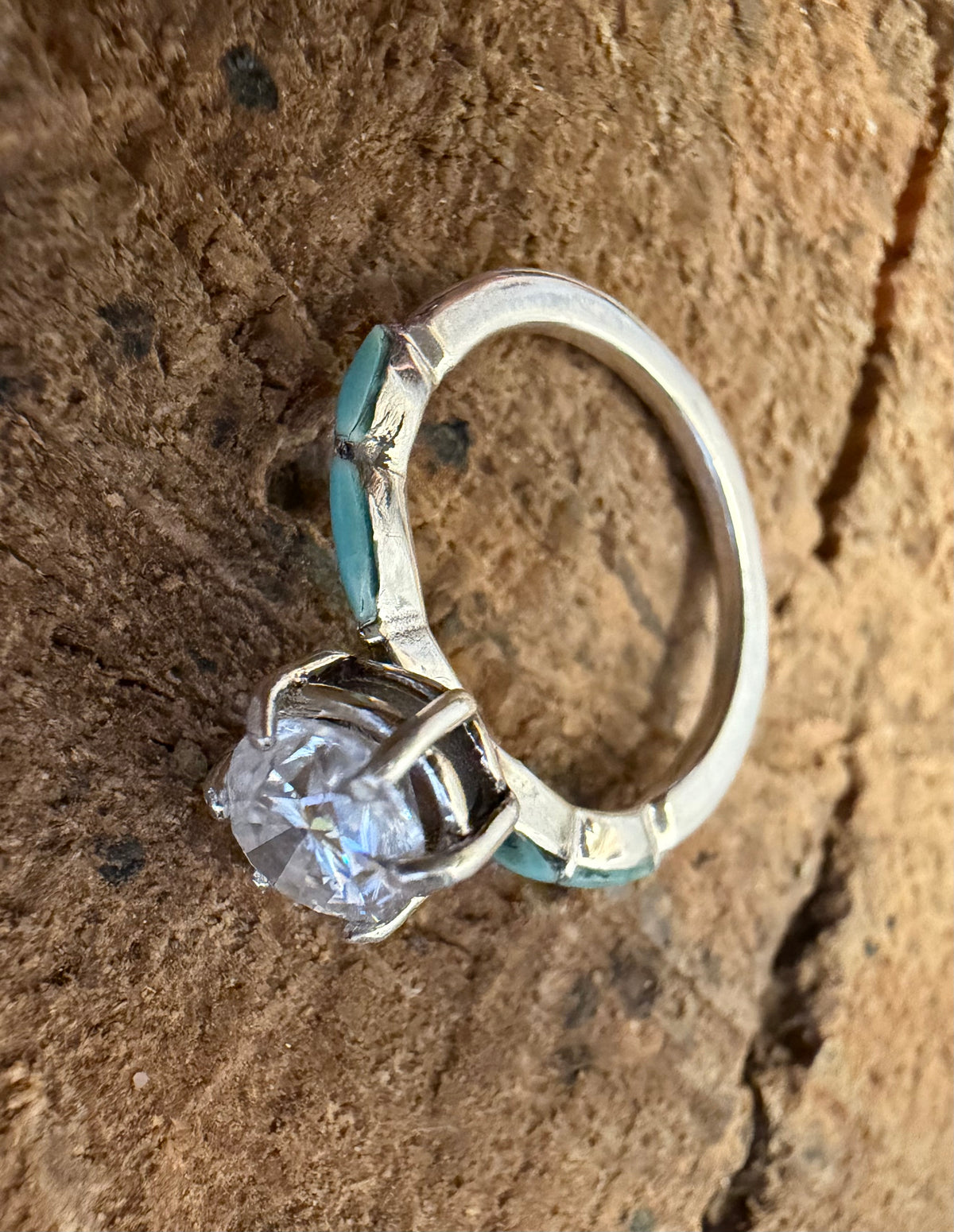 Famous Thin-Band Mossanite Ring