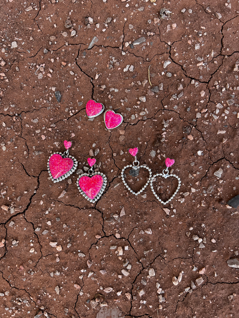 Double Heart Barbie Earrings! So CUTE!