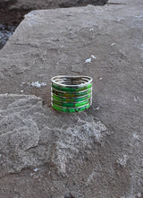 Agave Green Turquoise 5 stacker Ring