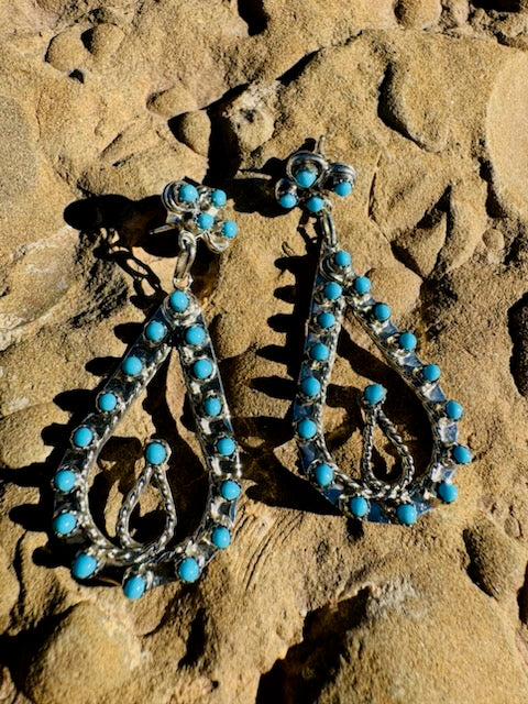 Teardrop Turquoise Earring