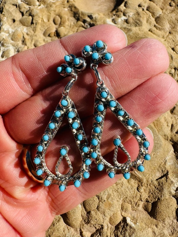 Teardrop Turquoise Earring